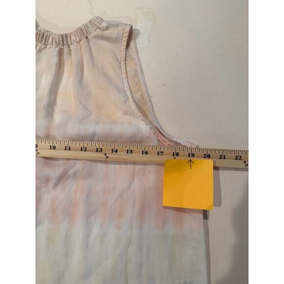 Bella Dahl Blouse Small Tie-Dye Sleeveless High Neck Soft Boho Minimalist Top - Picture 4 of 7